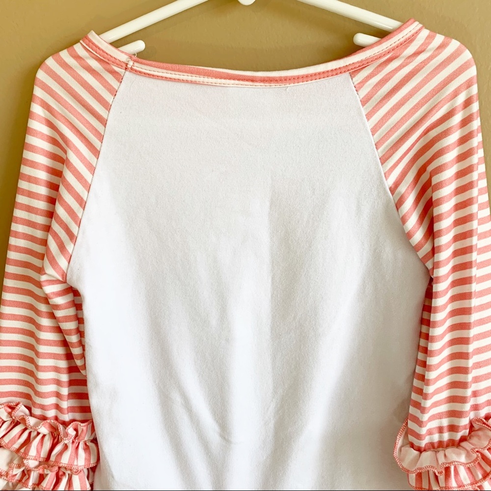 Girls Thankful Ragland Stripe Too Ruffle RELISTED - Picture 4 of 9